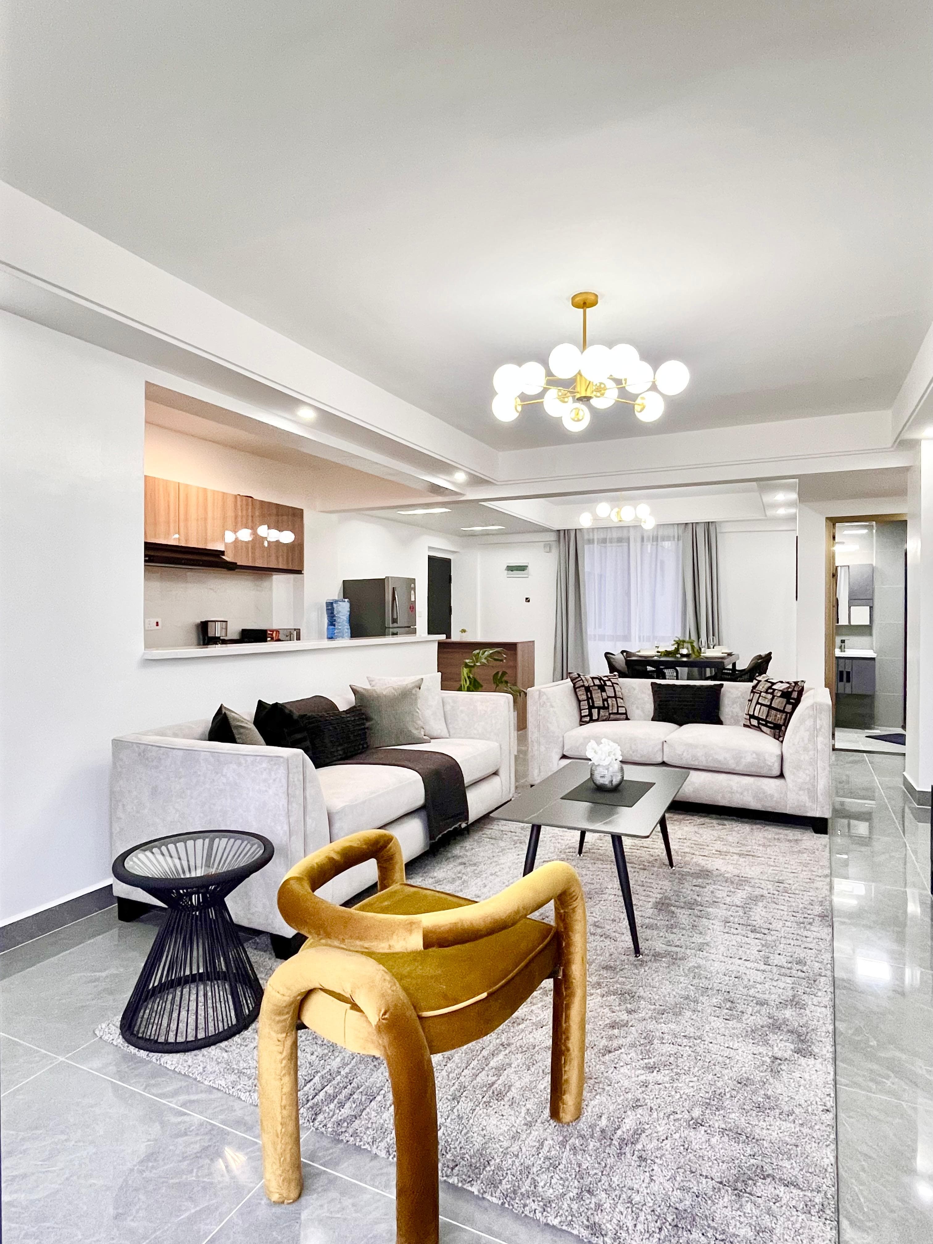 Modern 2 BR furnished apartment to let in Riverside